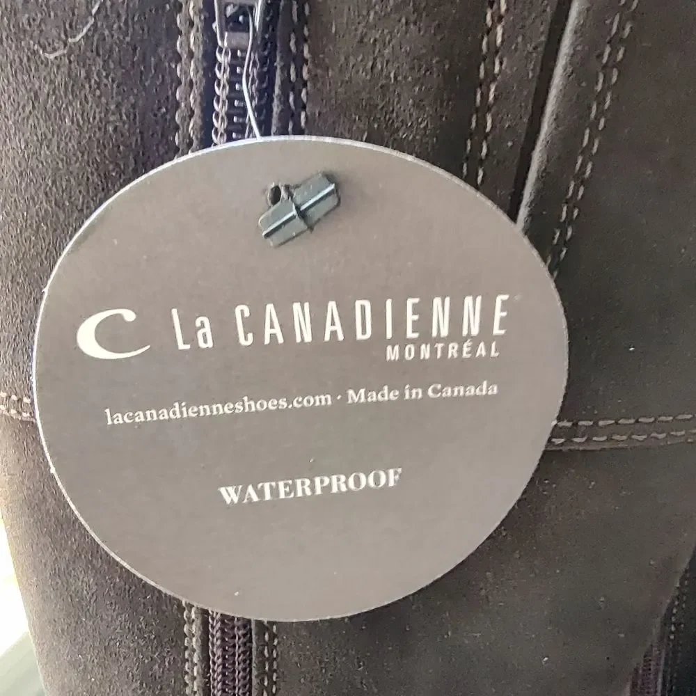 La Canadienne Highest Quality Brown Suede Riding Boots Size 5 Waterproof Comfort